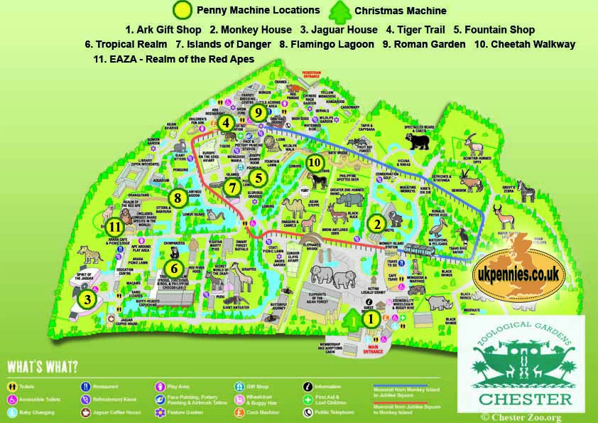 Chester Zoo Map